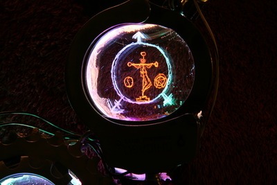Engraved Glass Christianity Pagan Tau Symbols