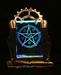 Engraved Glass Peace Middle East Led Art