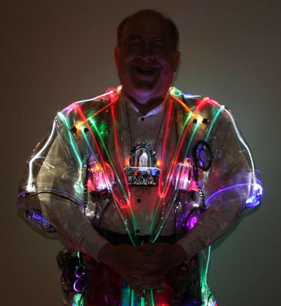 Light Art Jacket Necklace And Suspenders
