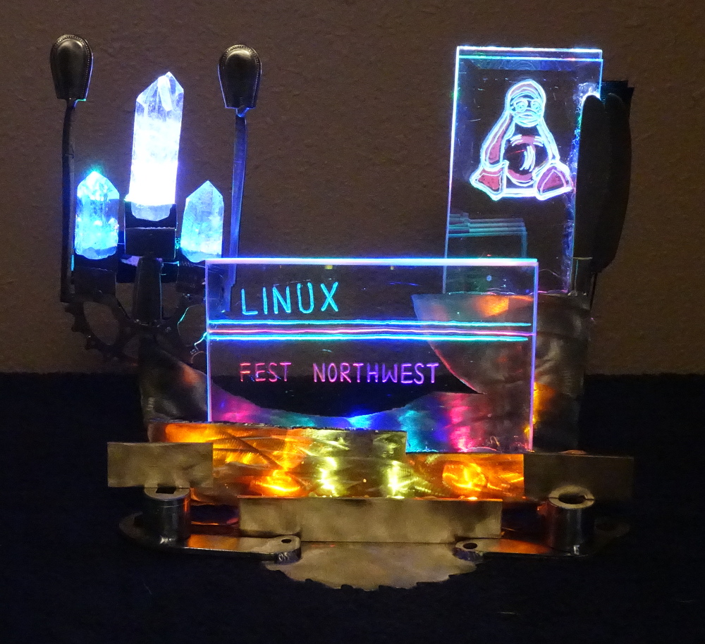 Linux Festival Northwest Welcome Scultpure