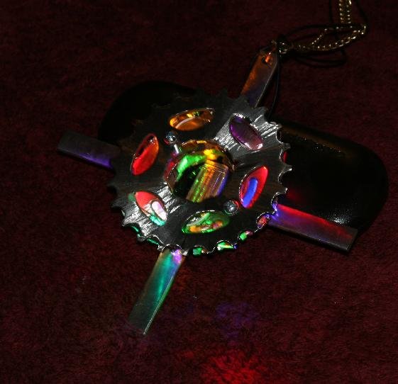 Steel And Led Art Necklace