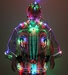 Light Art Hat And Coat With Jewelry