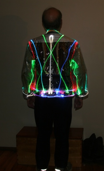Lighted Cycling Jacket Back