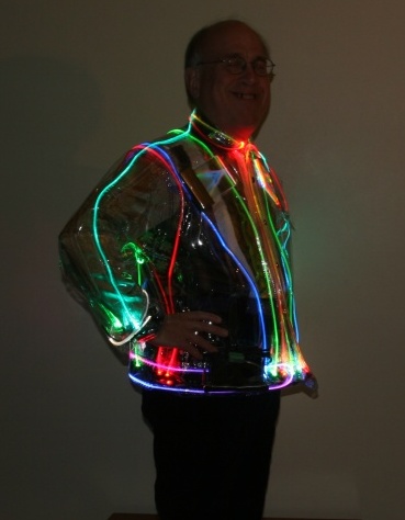 Lighted Cycling Jacket Side View