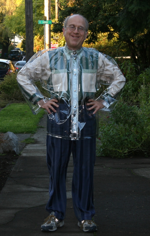 Clear Pvc Jacket Made Using Clear Shower Curtain