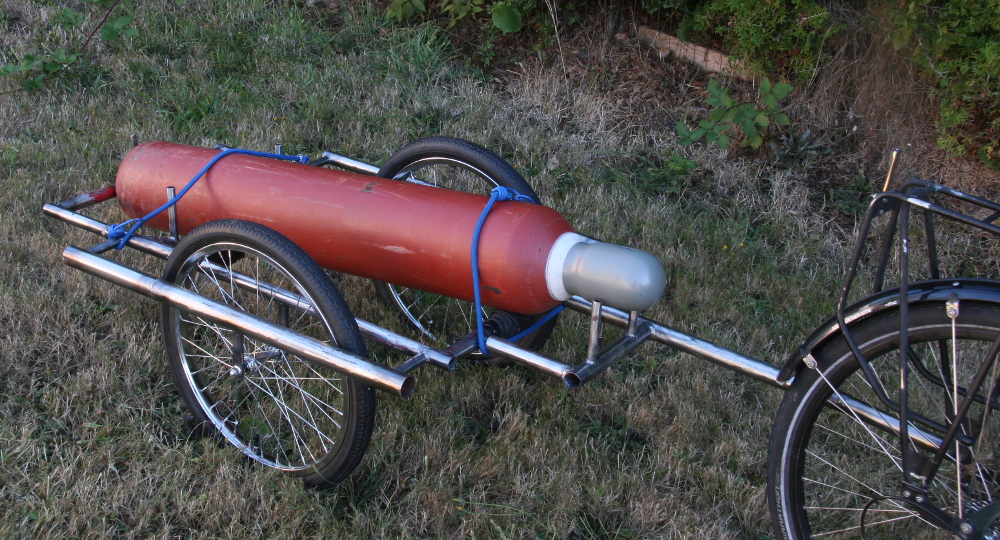 Custom Made Bicycle Trailer For Welding Gas Cylinder